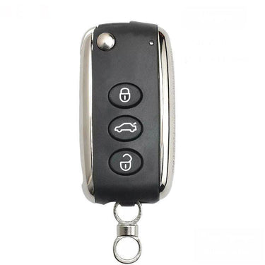 For Bentley Continental GT GTC 2004-2016 3 Button Folding Remote Car Key Shell
